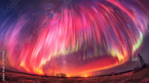 Aurora: A captivating photo capturing the dynamic movement of the aurora australis in the southern hemisphere photo