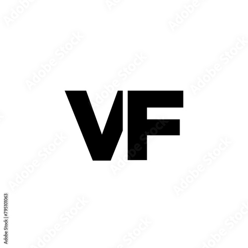 Letter V and F, VF logo design template. Minimal monogram initial based logotype. (ID: 795101063)
