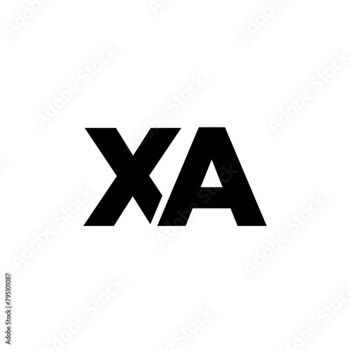 Letter X and A, XA logo design template. Minimal monogram initial based logotype. (ID: 795101087)