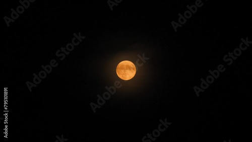 harvest moon in the sky