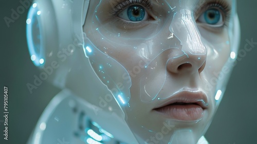 Close Up of Person Wearing Mask