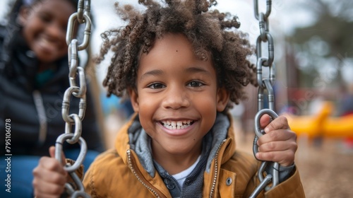 Young Boy Smiling at Camera