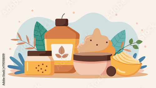 Luxurious body scrubs and exfoliants leave skin feeling soft and supple perfect for a pampering spa session at home..