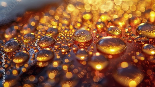 Water Droplets Close Up