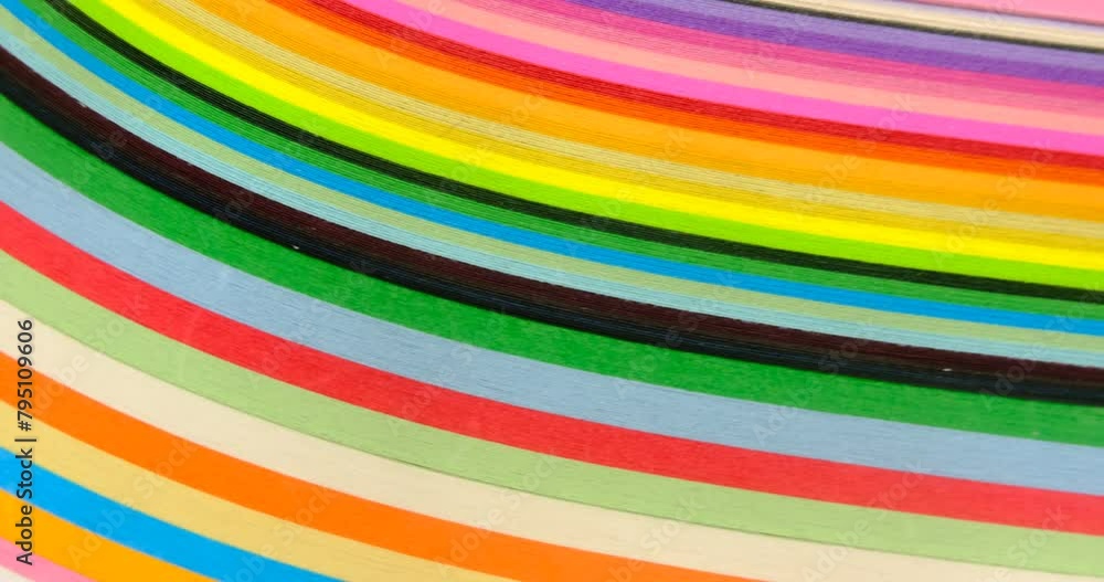 Abstract vibrant color wave rainbow strip paper background, Colorful curve striped background, macro view Abstract vibrant color wave rainbow strip paper background, Colorful curve striped background, macro view