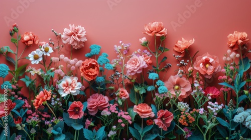 Flowers Hanging on Wall