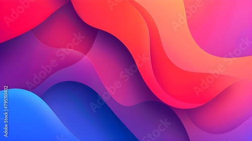abstract vibrant background with waves