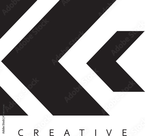 K letter creative logo design