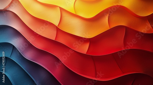 Vibrant Colorful Background With Dots and Lines