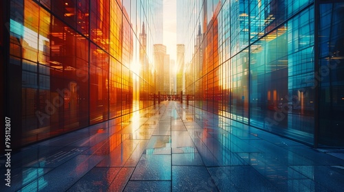 Vibrant Colorful Background With Dots and Lines