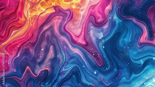 Abstract vibrant spectrum, liquid backgrounds