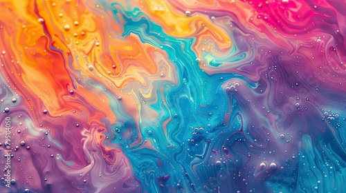 Abstract vibrant spectrum, liquid backgrounds