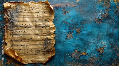 Music Notes on Paper photo