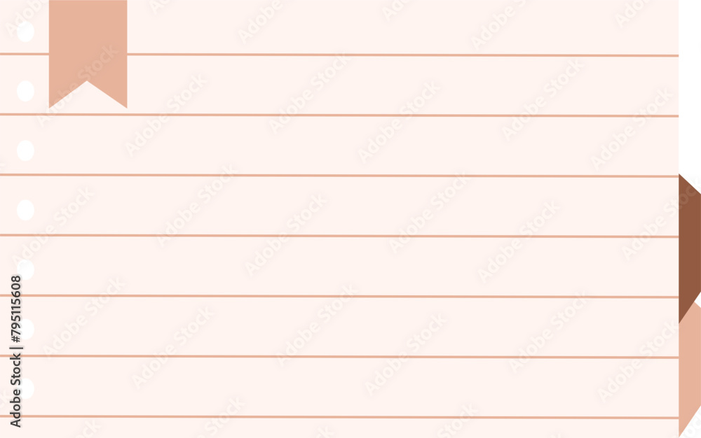 Naklejka premium Cute Memo Sticky Note