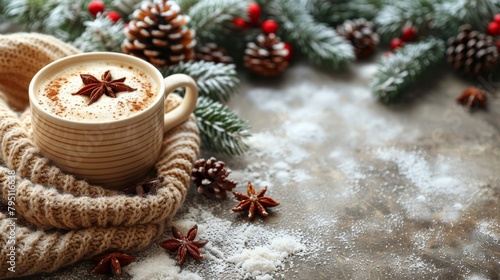 A Cup of Hot Chocolate on a Wooden Table