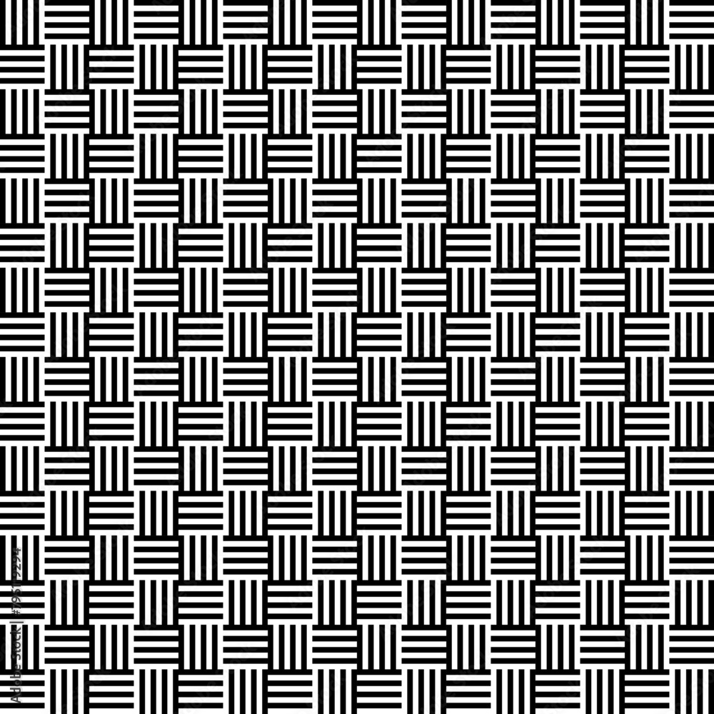 Seamless pattern with black and white stripe ,Monochrome abstract background Seamless pattern with black and white stripe ,Monochrome abstract background