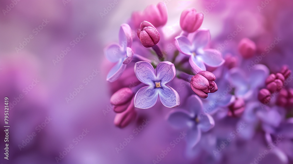 Fototapeta premium Pink lilac.
