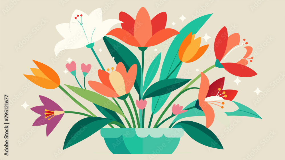 The sweet scent of lilies and the delicate ruffles of tulips intertwine in a fresh and airy arrangement perfect for welcoming springtime.. The sweet scent of lilies and the delicate ruffles of tulips intertwine in a fresh and airy arrangement perfect for welcoming springtime..