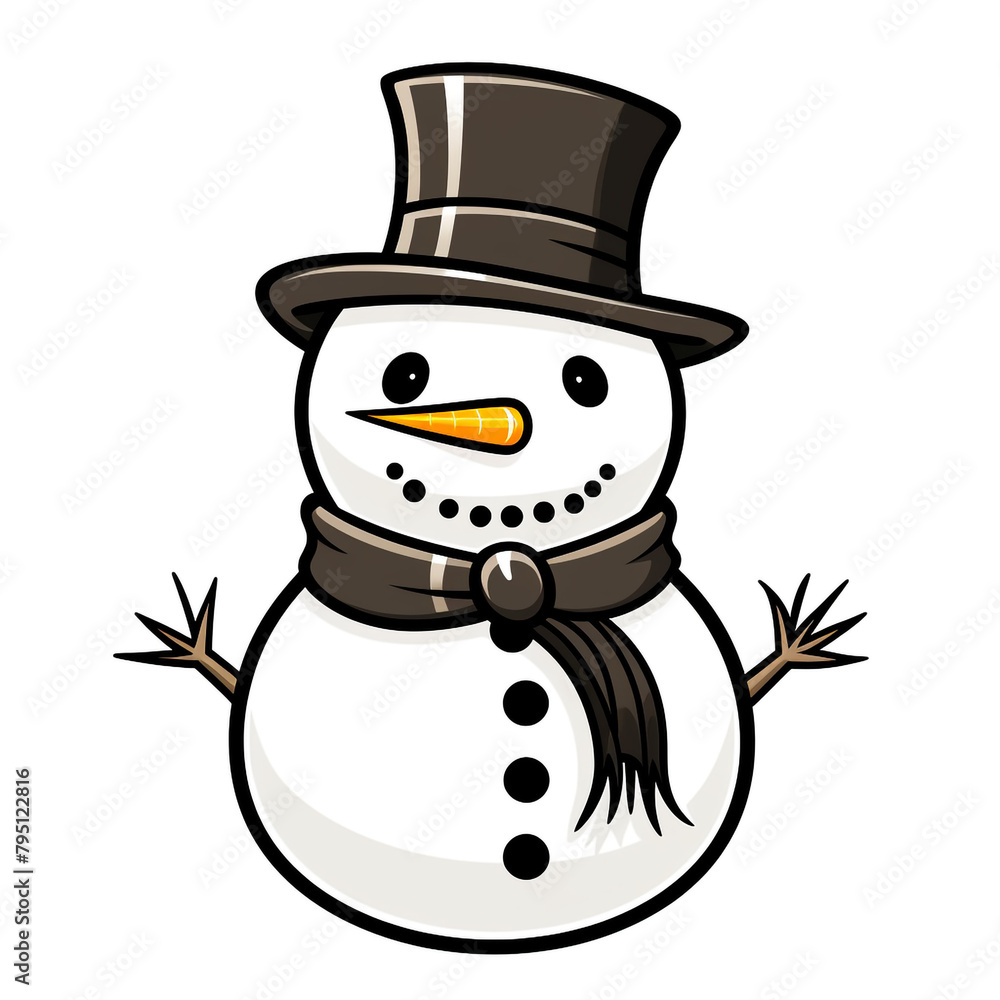 clipart kawaii, cute snowman , soft pastel colour scheme, white background сreated with Generative Ai clipart kawaii, cute snowman , soft pastel colour scheme, white background сreated with Generative Ai