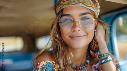 Woman Wearing Yellow Hat and Scarf