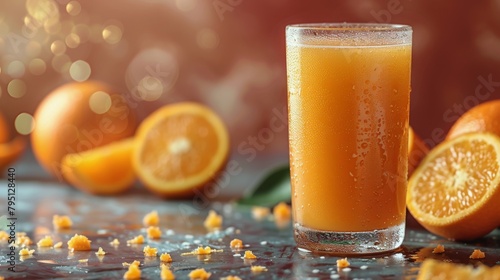Group of Oranges With Leaves and Water Droplets