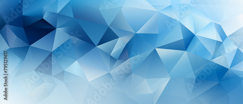 Contemporary Blue and White Polygon Background