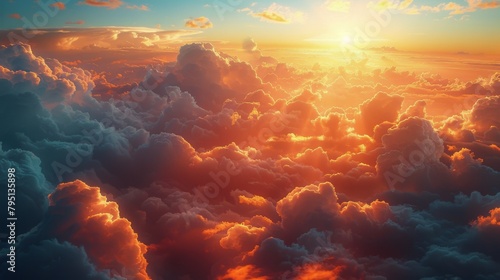 Fluffy Clouds in the Sky