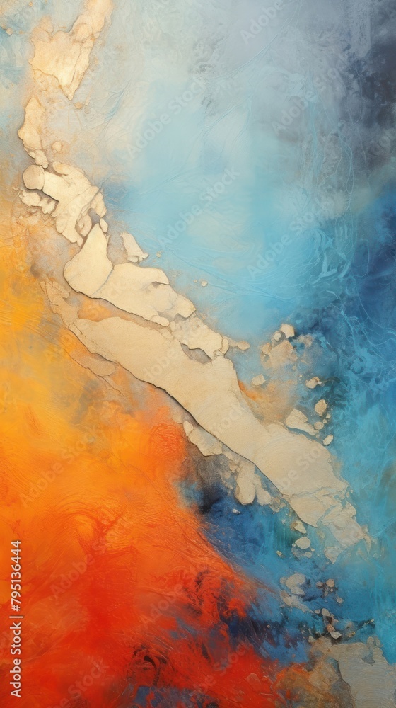 custom made wallpaper toronto digitalAbstract color acrylic texture painting nature wall.