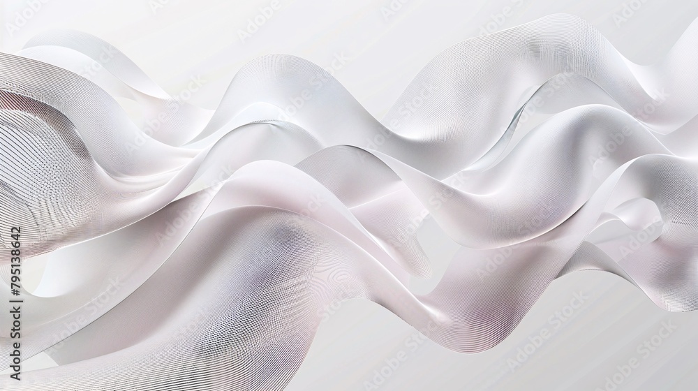 a white wavy fabric with dots a white wavy fabric with dots