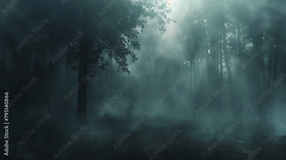 Atmospheric dark backdrop with a mysterious and ethereal quality Atmospheric dark backdrop with a mysterious and ethereal quality