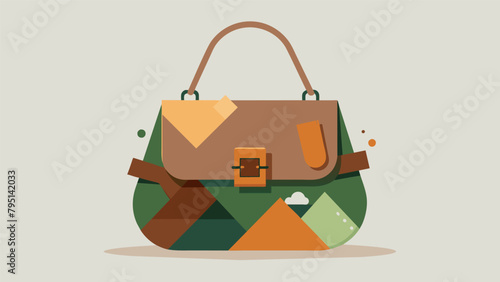A beautifully crafted leather handbag made from upcycled leather scraps combining sustainable practices with highend fashion..