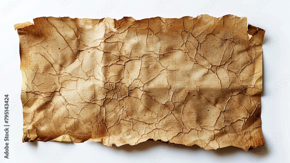 old paper texture isolated on a white background