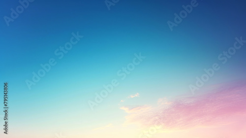 Sky and cloud, landscape background. Summer or winter heaven. Pastel colors. Sunset sky © Maksim