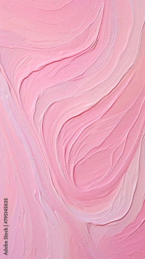 Fototapeta premium Pink wave acrylic texture abstract pattern petal.