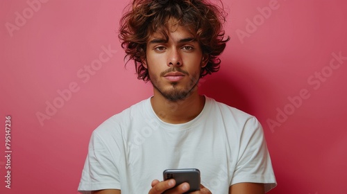 Man Holding Cell Phone