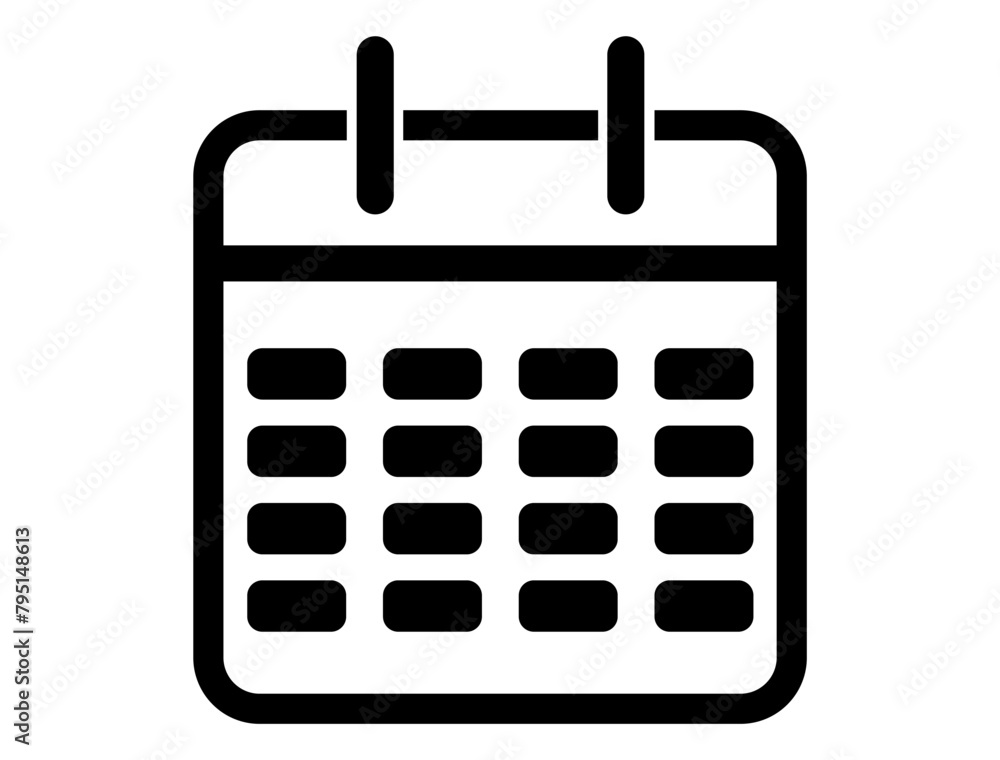 Calendar symbol silhouette vector art Calendar symbol silhouette vector art