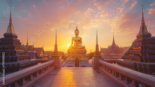 Wat Phra Kaew Temple of the Emerald Buddha Wat Phra  photo