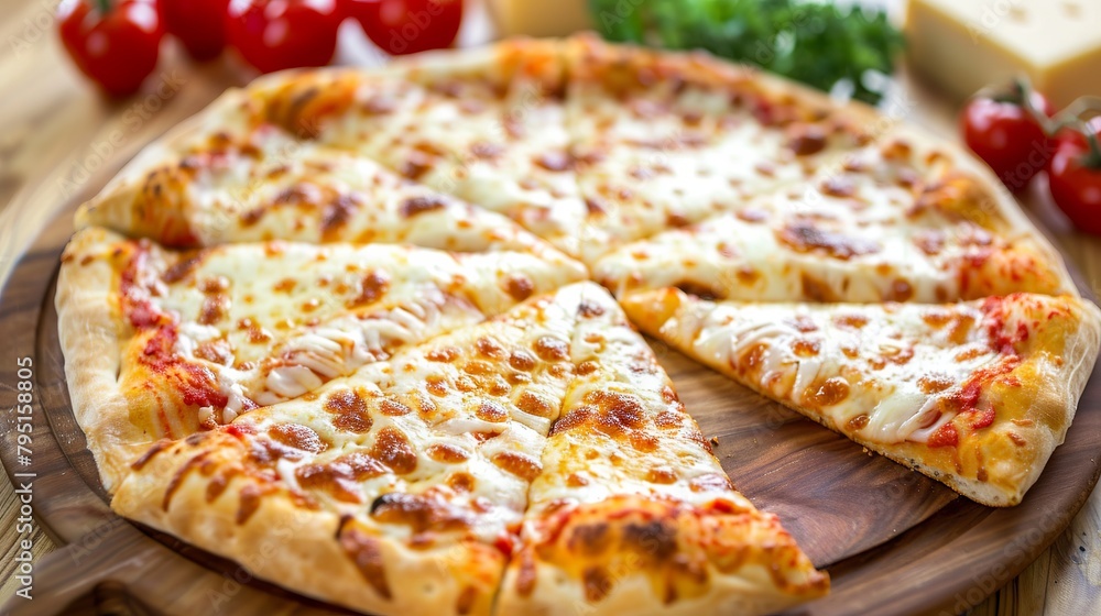 A perfectly cooked pizza A perfectly cooked pizza