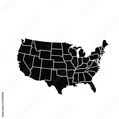 Map of United States of America