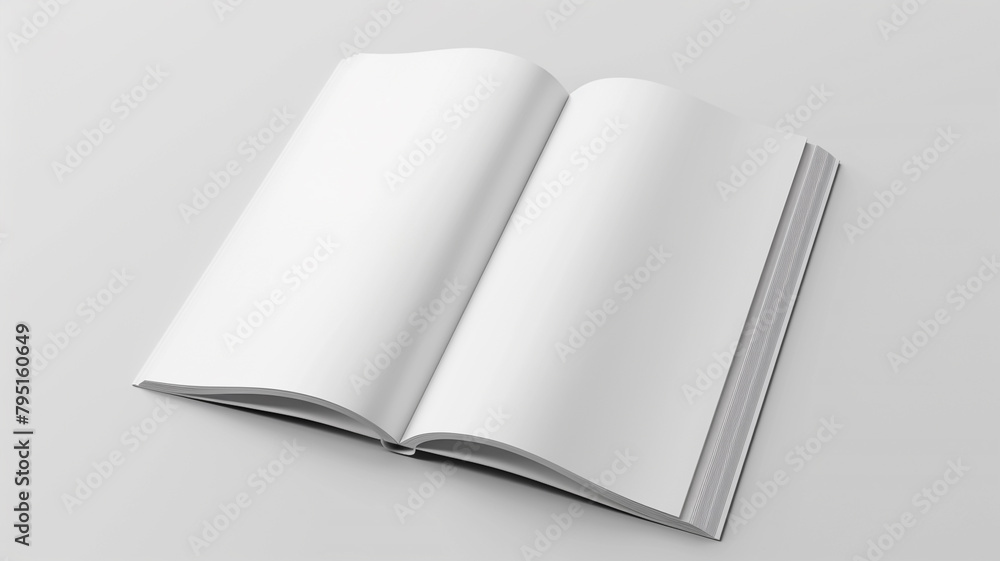 open white magazine mockup open white magazine mockup