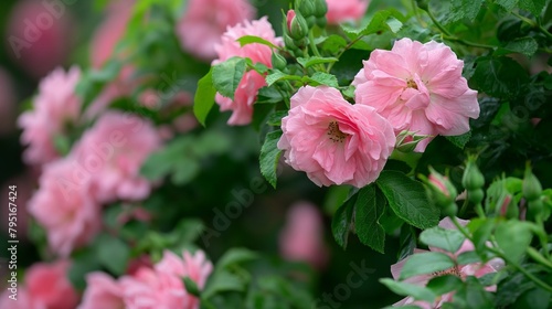 pink rugosa roses