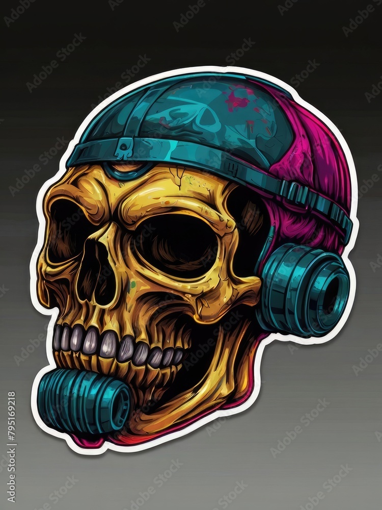 skull in steam with a gas mask, dark fantasy character skull in steam with a gas mask, dark fantasy character