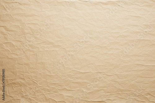 Beige dark wrinkled paper background with frame blank empty with copy space for product design or text copyspace mock-up template for website banner 