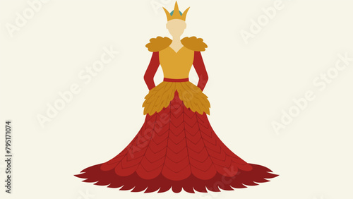 A showstopping knitted gown made with the most luxurious blend of Vicuña and silk yarn fit for a royal occasion..