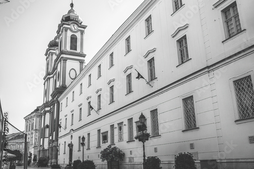 City centre in Szekesfehervar,Hungary.Summer season