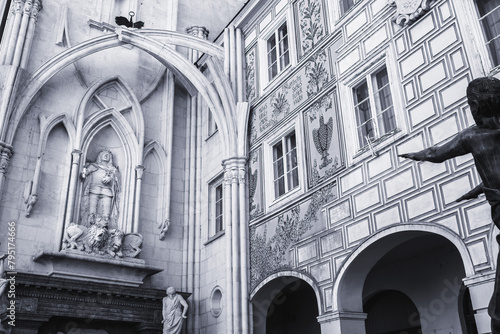 Matthias Corvinus memorial In Szekesfehervar,Hungary.