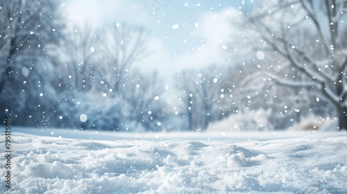 Winter snow background --