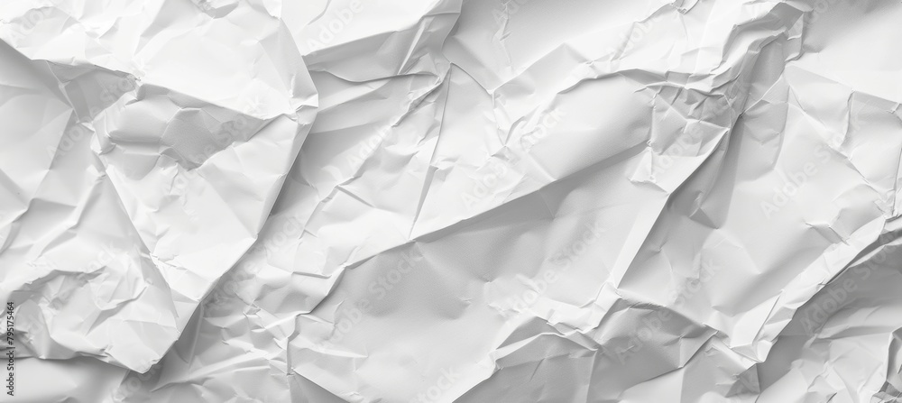Obraz premium .white_crumpled_paper_texture_background_close