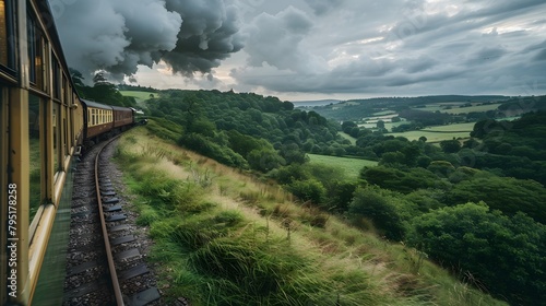Express Adventure: Capturing the Vibrant Landscape from the Train