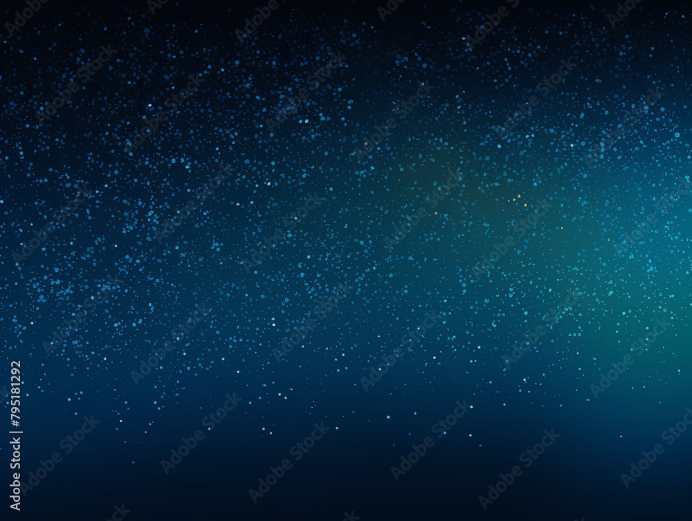 Blue color gradient dark grainy background white vibrant abstract spots on black noise texture effect blank empty pattern with copy space for product design